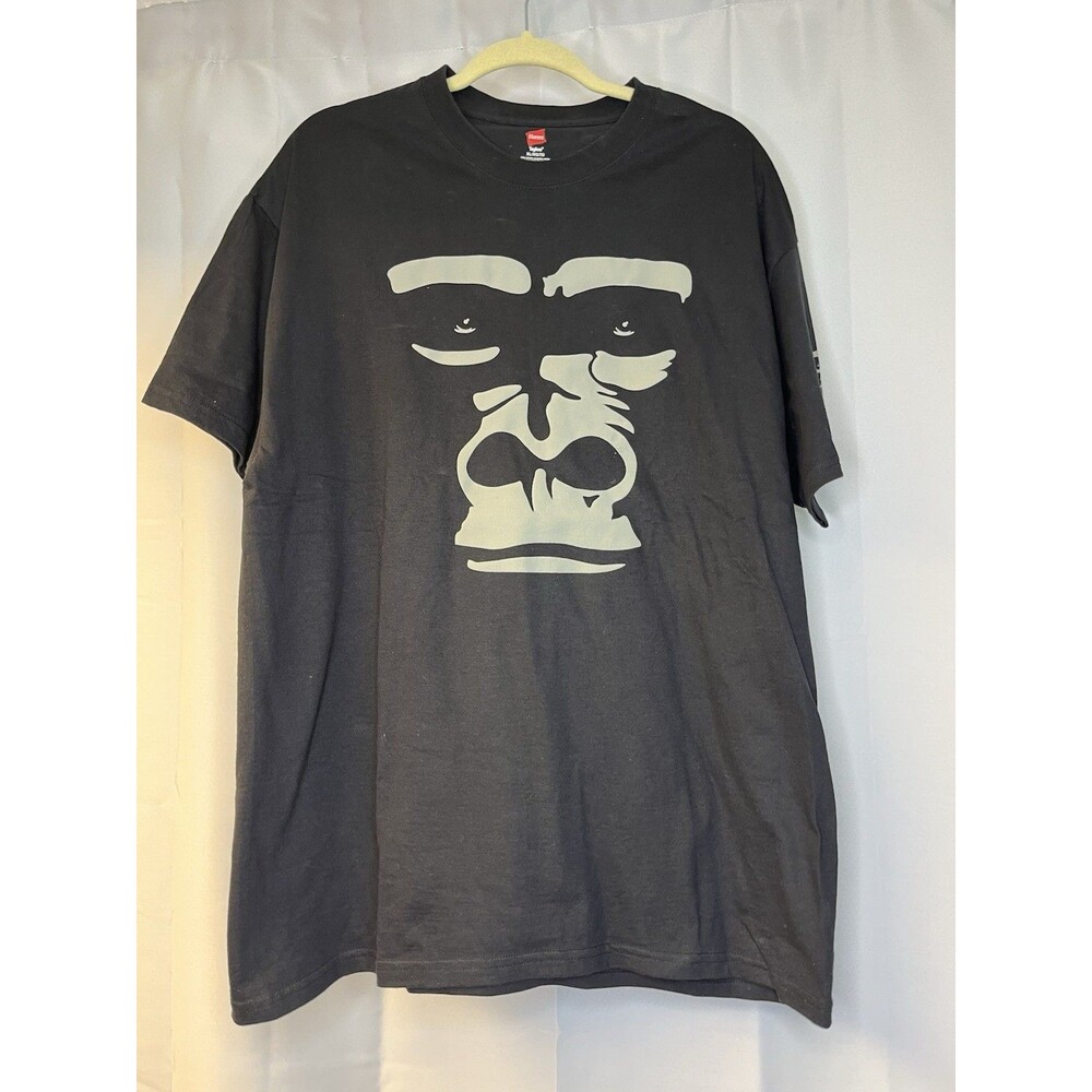 VTG San Diego Gorilla Wild Animal Park T Shirt Size XL Black Nature Art Y2K